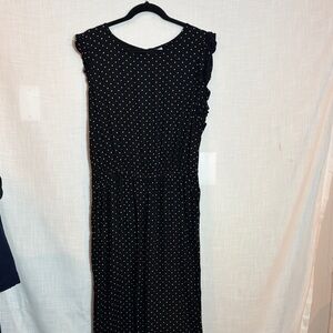 Black and White Polka Dot Jumpsuit